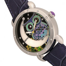 Load image into Gallery viewer, Bertha Ashley MOP Leather-Band Ladies Watch - Silver/Purple - BTHBR3002
