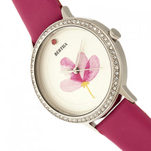 Load image into Gallery viewer, Bertha Delilah Leather-Band Watch - Silver/Fuchsia - BTHBR8603