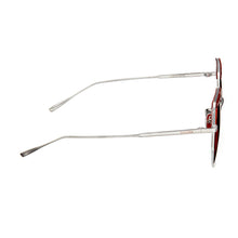 Load image into Gallery viewer, Bertha Callie Polarized Sunglasses - Silver/Red - BRSBR032RD
