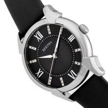 Load image into Gallery viewer, Bertha Ida Mother-of-Pearl Leather-Band Watch - Black - BTHBS1201