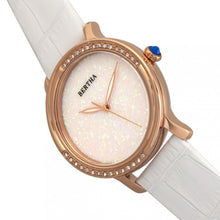 Load image into Gallery viewer, Bertha Courtney Opal Dial Leather-Band Watch - White - BTHBR7904
