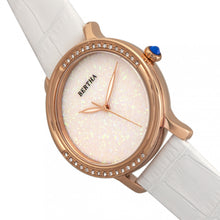 Load image into Gallery viewer, Bertha Courtney Opal Dial Leather-Band Watch - White - BTHBR7904