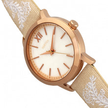 Load image into Gallery viewer, Bertha Penelope MOP Leather-Band Watch - Cream  - BTHBR7304
