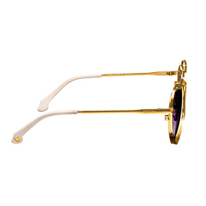 Bertha Lolita Handmade in Italy Sunglasses - Gold - BRSIT111-1