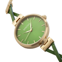 Load image into Gallery viewer, Bertha Amanda Criss-Cross Bracelet Watch - Gold/Green - BTHBR7603
