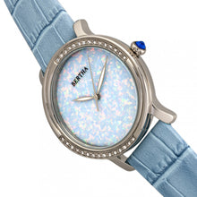 Load image into Gallery viewer, Bertha Courtney Opal Dial Leather-Band Watch - Powder Blue - BTHBR7902