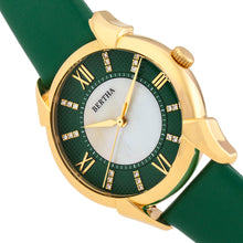 Load image into Gallery viewer, Bertha Ida Mother-of-Pearl Leather-Band Watch - Green - BTHBS1203