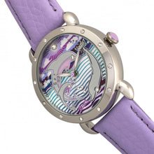 Load image into Gallery viewer, Bertha Estella MOP Leather-Band Ladies Watch - Silver/Lavender - BTHBR5103
