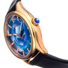 Load image into Gallery viewer, Bertha Georgiana Mother-Of-Pearl Leather-Band Watch - Rose Gold/Black - BTHBS1105