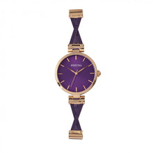 Load image into Gallery viewer, Bertha Amanda Criss-Cross Leather-Band Watch - Rose Gold/Purple - BTHBR7606
