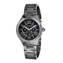 Load image into Gallery viewer, Bertha Rachel Ladies Bracelet Watch w/Day/Date - Silver/Black - BTHBR1402