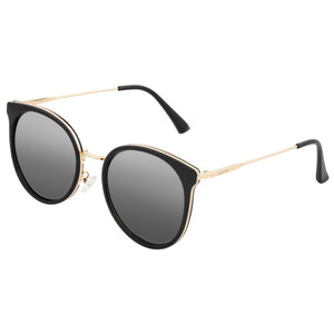 Bertha Brielle Polarized Sunglasses - Black/Black - BRSBR040BK
