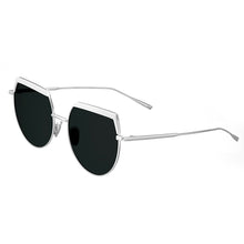 Load image into Gallery viewer, Bertha Callie Polarized Sunglasses - White/Black - BRSBR032GN
