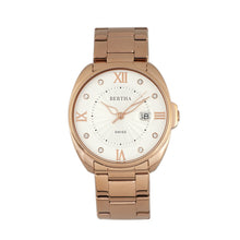 Load image into Gallery viewer, Bertha Amelia Bracelet Watch w/Date - Rose Gold - BTHBR6303