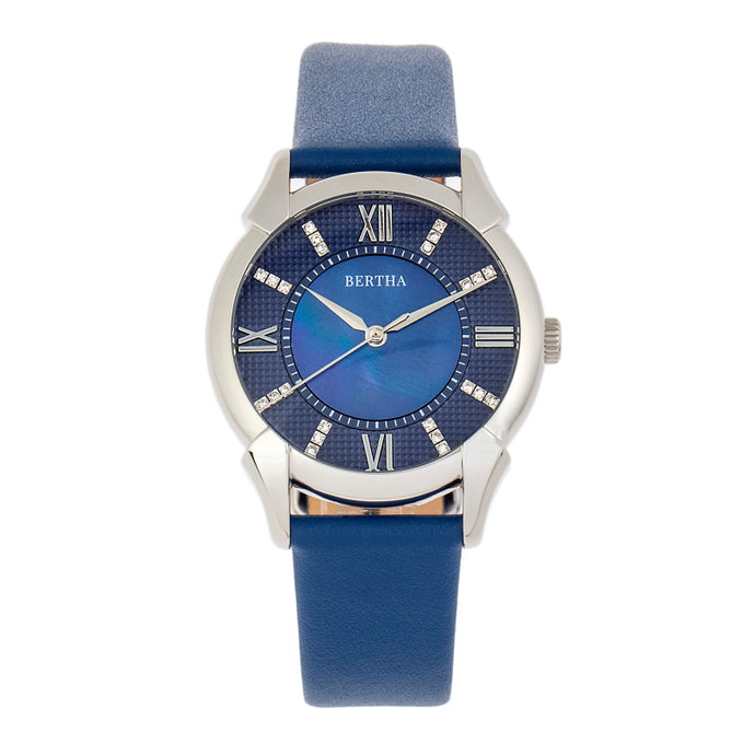 Bertha Ida Mother-of-Pearl Leather-Band Watch - BTHBS1202