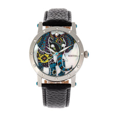 Load image into Gallery viewer, Bertha Betsy MOP Leather-Band Ladies Watch - Silver/Black - BTHBR5701