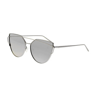 Bertha Aria Polarized Sunglasses - Silver/Silver - BRSBR025SL