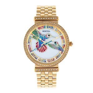 Bertha Emily Mother-Of-Pearl Bracelet Watch - Gold - BTHBR7802