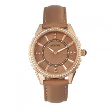 Load image into Gallery viewer, Bertha Clara Leather-Band Watch - Khaki - BTHBR8105