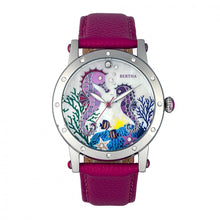 Load image into Gallery viewer, Bertha Morgan MOP Leather-Band Ladies Watch - Silver/Pink - BTHBR4201