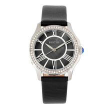 Load image into Gallery viewer, Bertha Donna Mother-Of-Pearl Leather-Band Watch - Black - BTHBR9801
