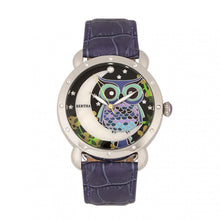Load image into Gallery viewer, Bertha Ashley MOP Leather-Band Ladies Watch - Silver/Purple - BTHBR3002
