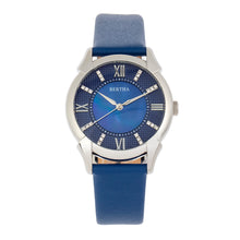 Load image into Gallery viewer, Bertha Ida Mother-of-Pearl Leather-Band Watch - Blue - BTHBS1202
