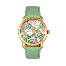 Load image into Gallery viewer, Bertha Jennifer MOP Leather-Band Ladies Watch - Gold/Mint - BTHBR5003
