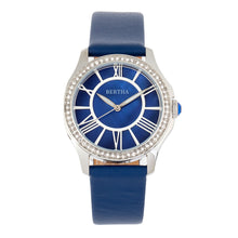 Load image into Gallery viewer, Bertha Donna Mother-of-Pearl Leather-Band Watch - Blue - BTHBR9802

