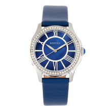 Load image into Gallery viewer, Bertha Donna Mother-of-Pearl Leather-Band Watch - Blue - BTHBR9802