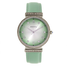 Load image into Gallery viewer, Bertha Allison Leather-Band Watch - Mint - BTHBR9302