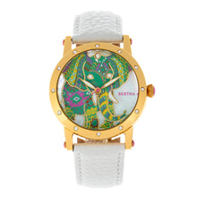 Load image into Gallery viewer, Bertha Betsy MOP Leather-Band Ladies Watch - Gold/White - BTHBR5703