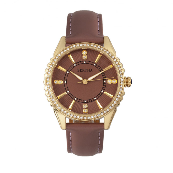 Bertha Clara Leather-Band Watch - BTHBR8103