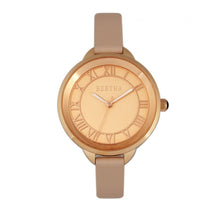 Load image into Gallery viewer, Bertha Madison Sunray Dial Leather-Band Watch - Light Pink/Rose Gold - BTHBR6706
