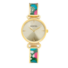 Load image into Gallery viewer, Bertha Katherine Enamel-Designed Bracelet Watch - Green - BTHBS1303