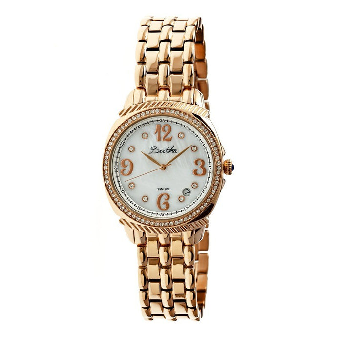 Bertha Samantha MOP Ladies Swiss Bracelet Watch - BTHBR3905
