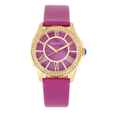 Load image into Gallery viewer, Bertha Donna Mother-of-Pearl Leather-Band Watch - Purple - BTHBR9804