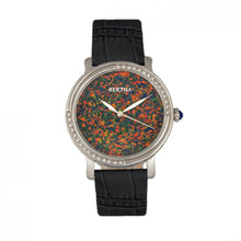 Load image into Gallery viewer, Bertha Courtney Opal Dial Leather-Band Watch - Black - BTHBR7901