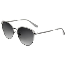 Load image into Gallery viewer, Bertha Darby Polarized Sunglasses - Silver/Grey - BRSBR049GY
