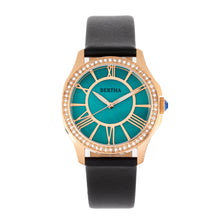 Load image into Gallery viewer, Bertha Donna Mother-of-Pearl Leather-Band Watch - Turquoise - BTHBR9806