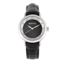 Load image into Gallery viewer, Bertha Cecelia Leather-Band Watch - Black  - BTHBR7501
