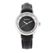 Load image into Gallery viewer, Bertha Cecelia Leather-Band Watch - Black - BTHBR7501