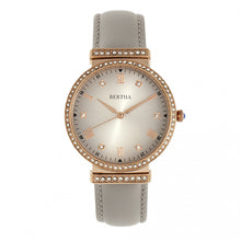 Load image into Gallery viewer, Bertha Allison Leather-Band Watch - Grey - BTHBR9305