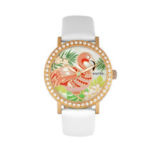 Load image into Gallery viewer, Bertha Luna Mother-Of-Pearl Leather-Band Watch - White - BTHBR7705
