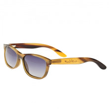 Load image into Gallery viewer, Bertha Olivia Buffalo-Horn Polarized Sunglasses - Vanilla/Black - BRSBR003ZC