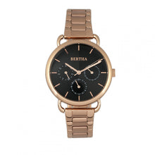 Load image into Gallery viewer, Bertha Gwen Bracelet Watch w/Day/Date - Rose Gold - BTHBR8303