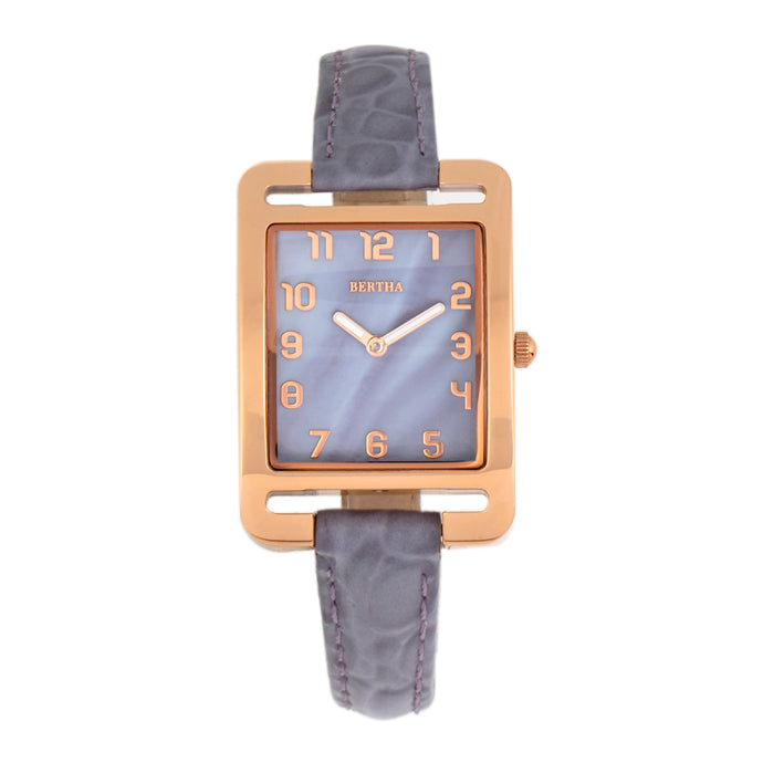 Bertha Marisol Swiss MOP Leather-Band Watch - BTHBR6905