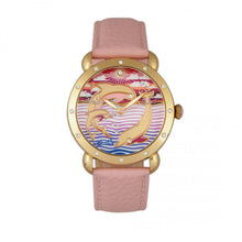 Load image into Gallery viewer, Bertha Estella MOP Leather-Band Ladies Watch - Gold/Pink - BTHBR5104

