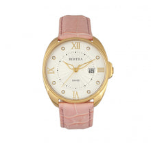 Load image into Gallery viewer, Bertha Amelia Leather-Band Watch w/Date - Light Pink - BTHBR6305