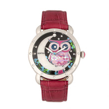 Load image into Gallery viewer, Bertha Ashley MOP Leather-Band Ladies Watch - Silver/Red - BTHBR3001